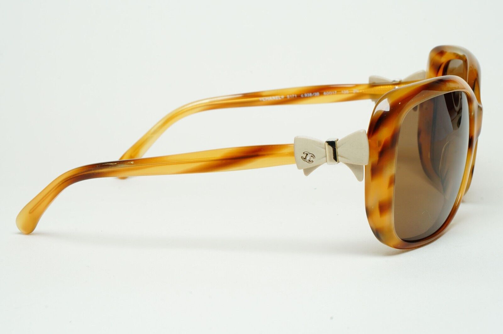Chanel Sunglasses Bows 2011 Vintage Brown Square 5171 c.938/3B 60mm 100225