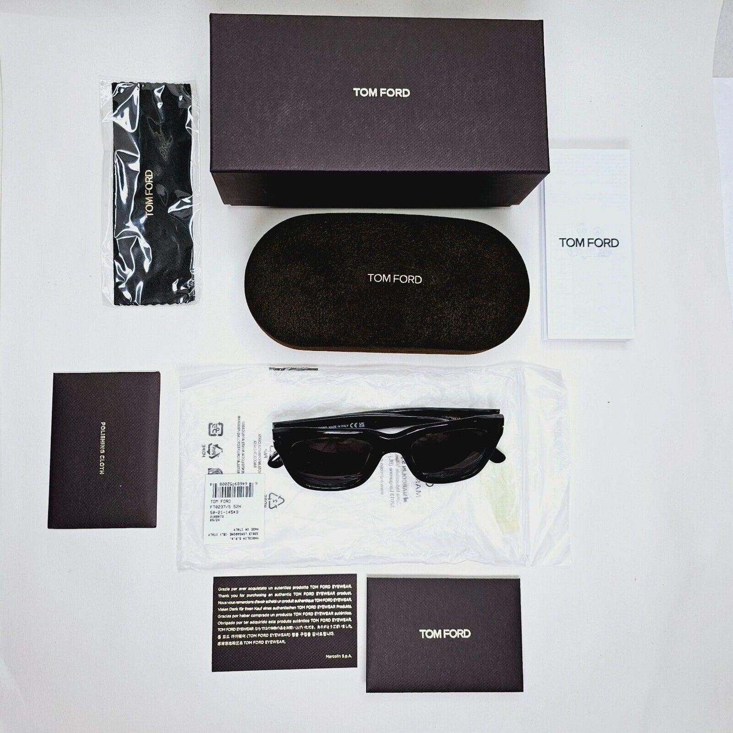 Tom Ford Sunglasses Snowdon Brown Green James Bond Spectre TF237 FT0237 52N 50mm