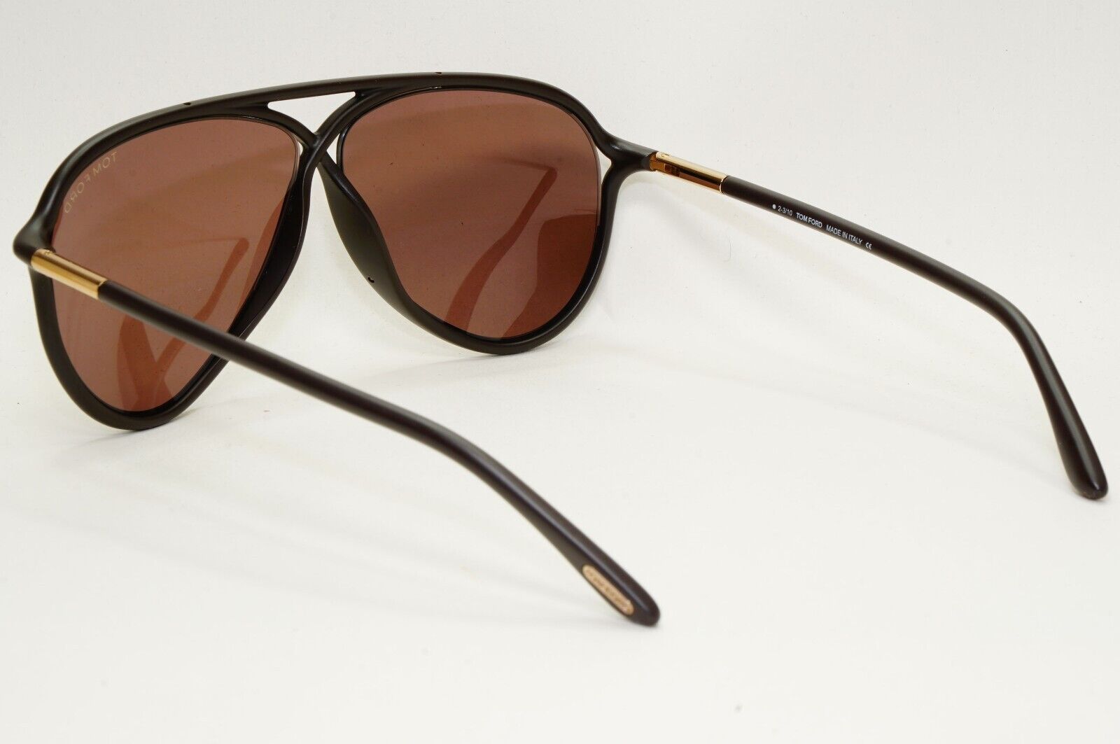 Tom Ford Sunglasses Maximillion Dark Brown Pilot Gold FT0206 TF 206 48J 59mm [a]