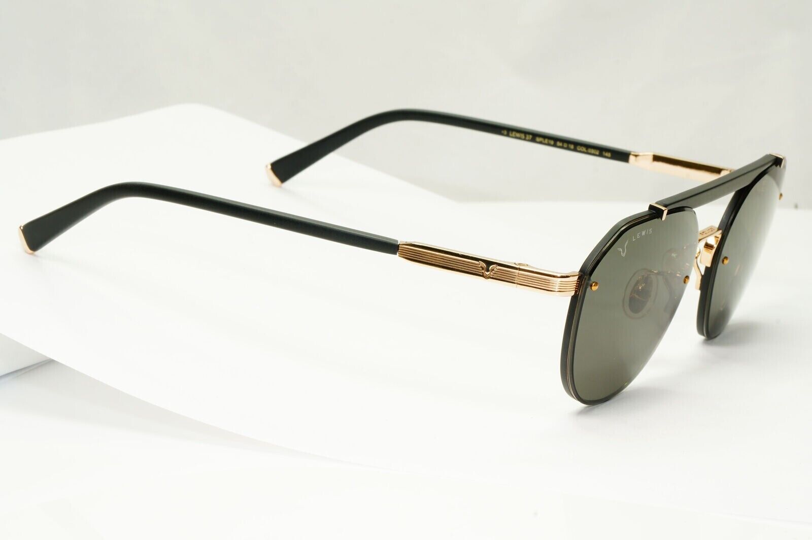 Police Lewis Hamilton F1 Sunglasses Gold Green Pilot SPL E19 COL 0302 54mm [a]