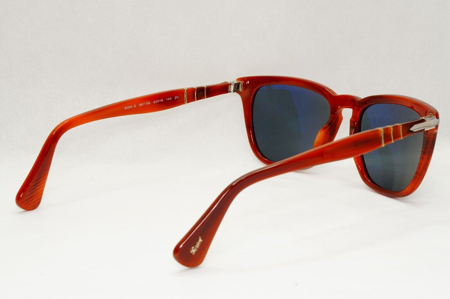 Persol Sunglasses 2012 Capri Edition Blue Brown Square 3024-S 957/56 52mm