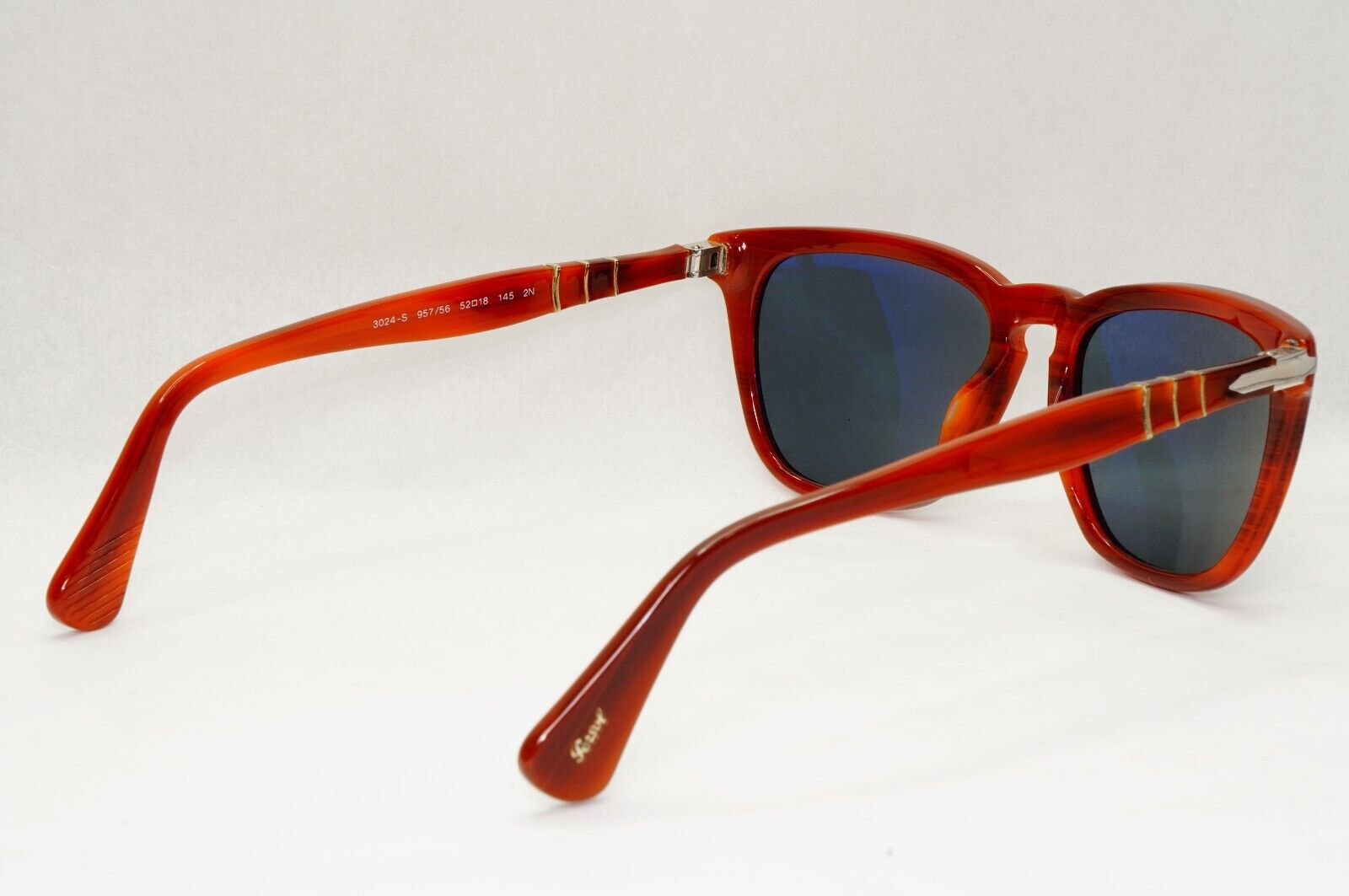 Persol Sunglasses 2012 Capri Edition Blue Brown Square 3024-S 957/56 52mm