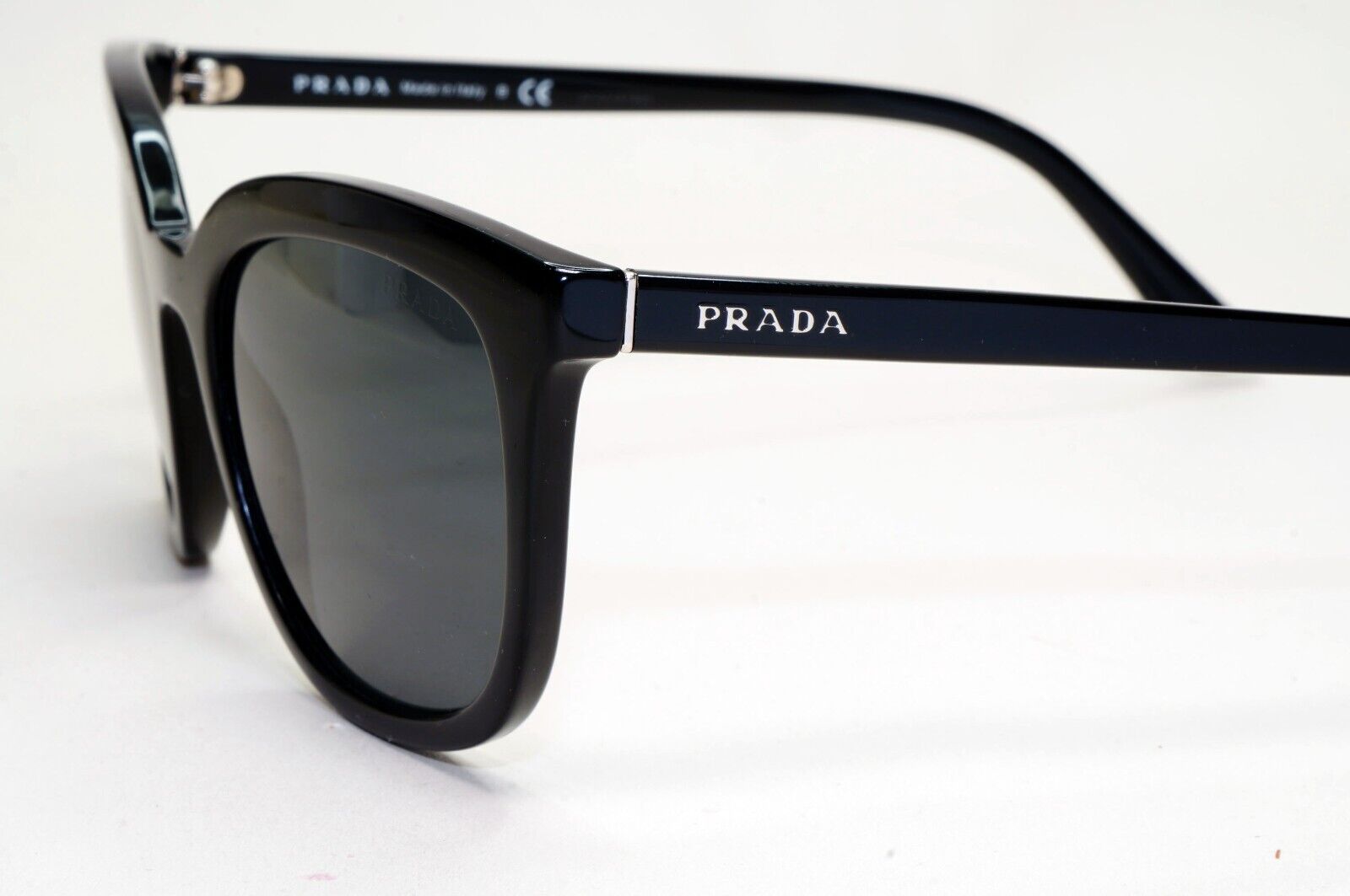 Prada Sunglasses 2020 Black Glosst Grey PR03XS SPR 03X 1AB-5S0 53mm 031124