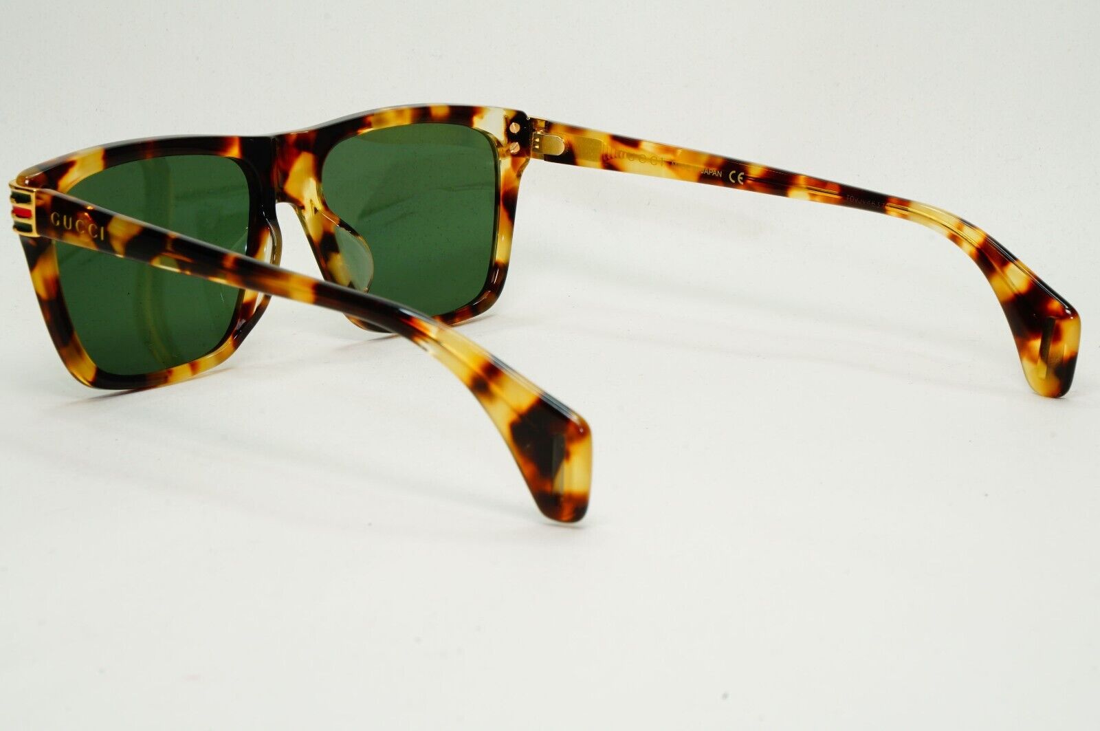 Gucci Sunglasses 2019 Brown Tortoiseshell Green Square GG 0527O 003 54mm 270924