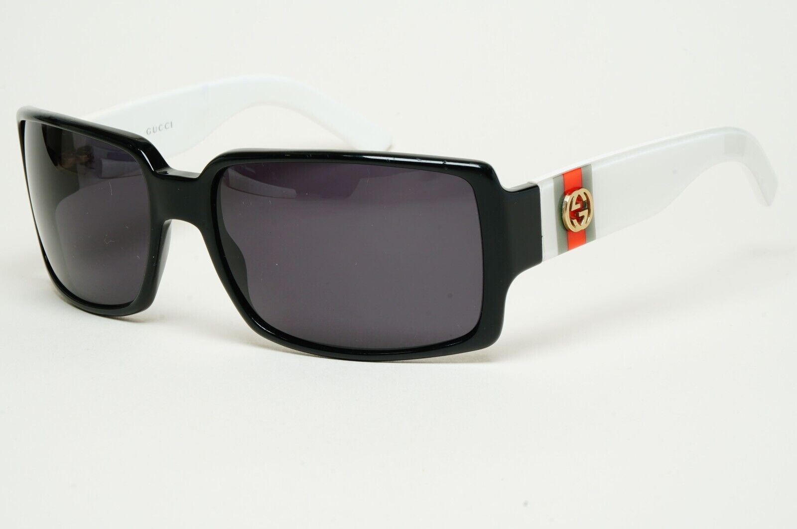 Gucci Sunglasses 2005 Vintage Black Wrap White GG 2563/S PR7 60mm 110225