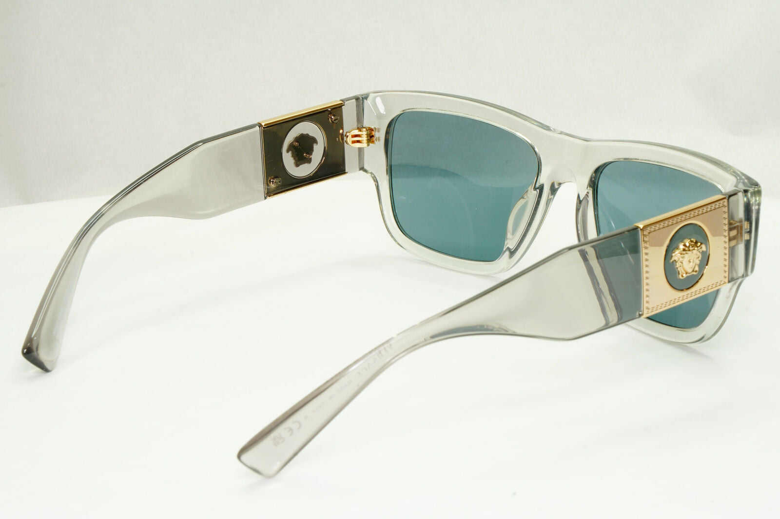 Versace Sunglasses Gold Medusa Crystal Grey Transparent Blue MOD VE 4406 5305/80