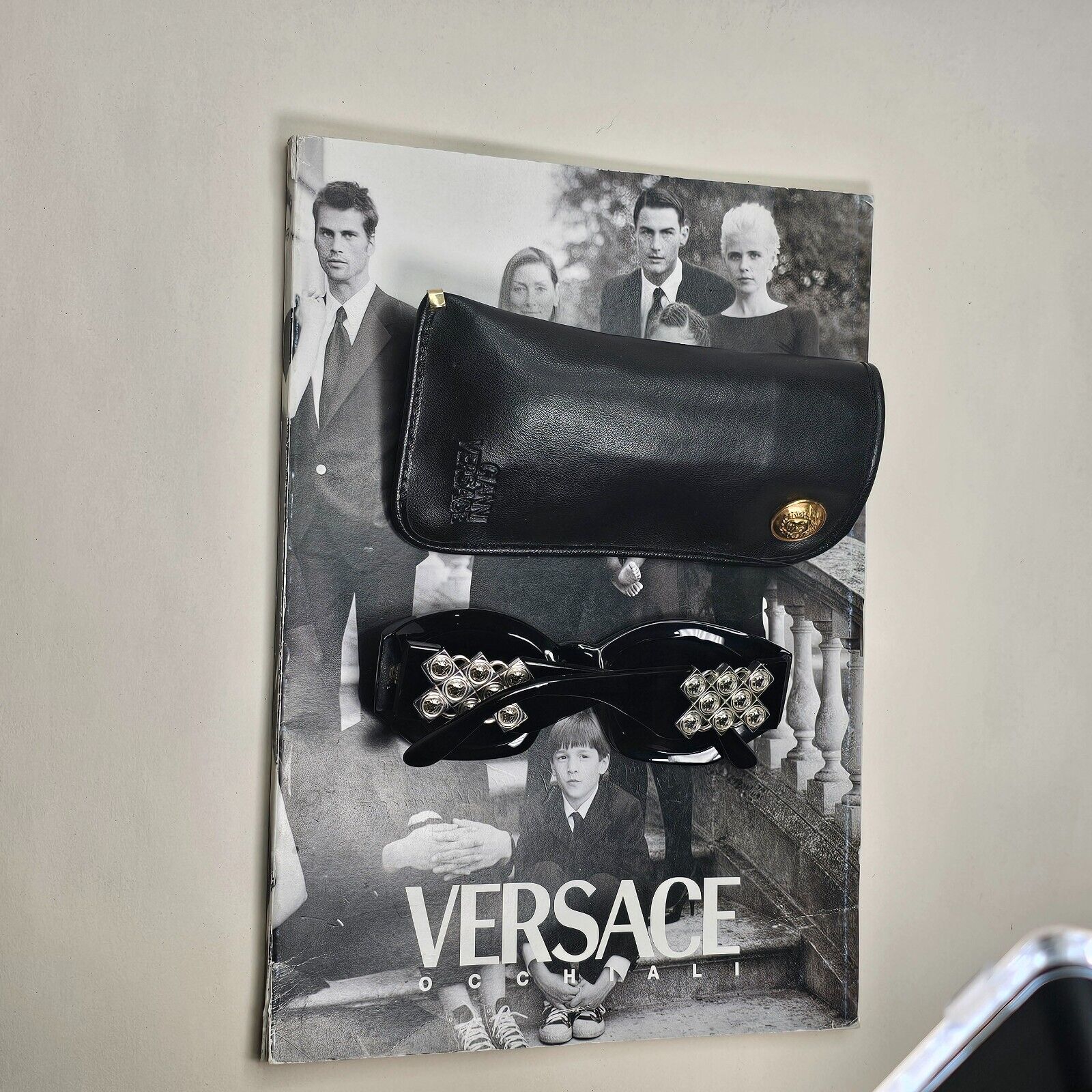 Versace Sunglasses 1996 Vintage Silver Medusa Black MOD 420/Z COL 852 120824