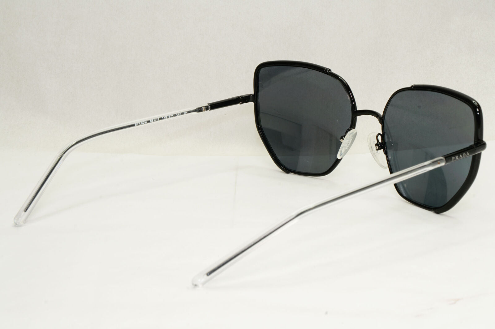 Prada Sunglasses Polarised Black Square Grey PR50WS SPR 50W 1AB-5Z1 58mm