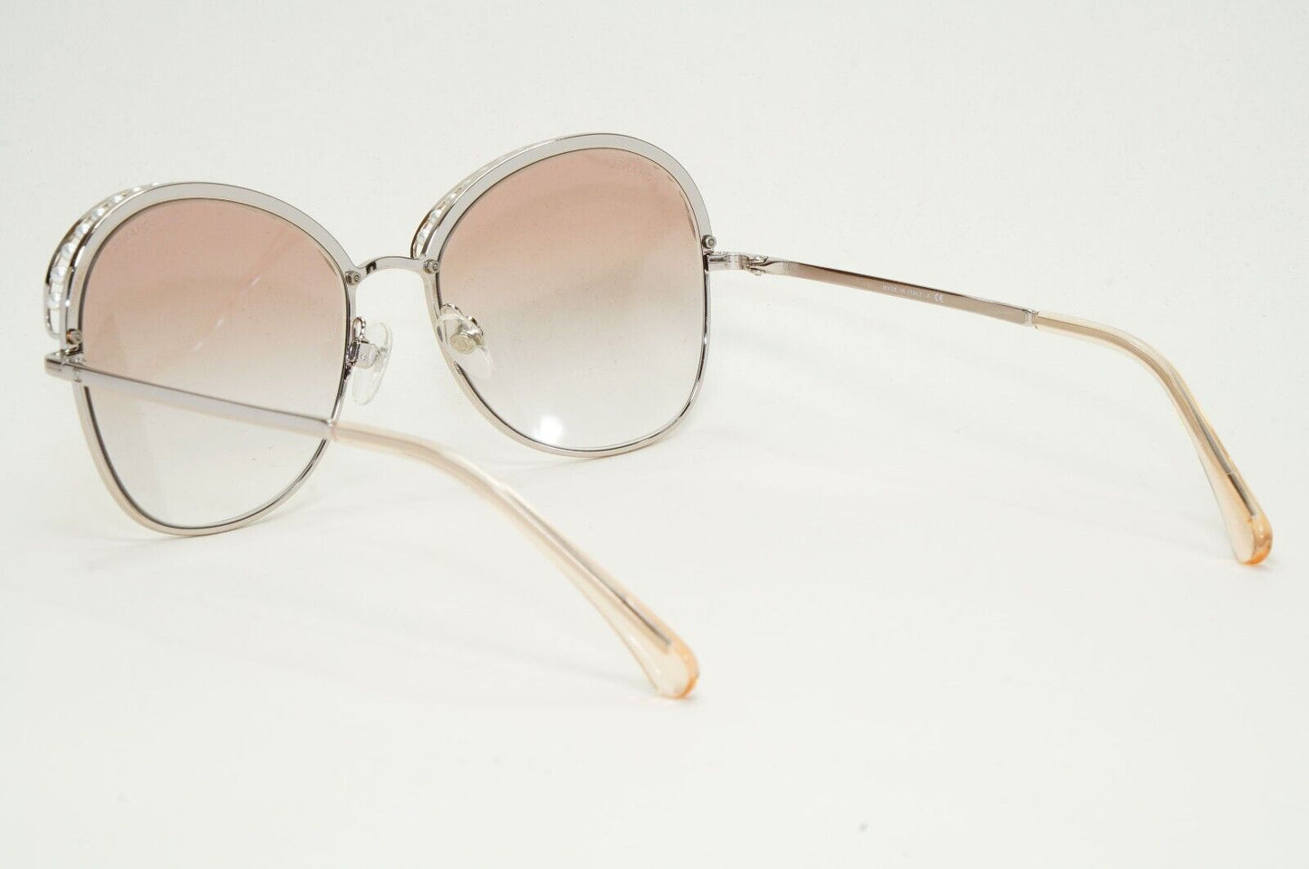 Chanel Sunglasses Pearl Pale Gold Brown Gradient Metal 4246-H c.117/13 56mm