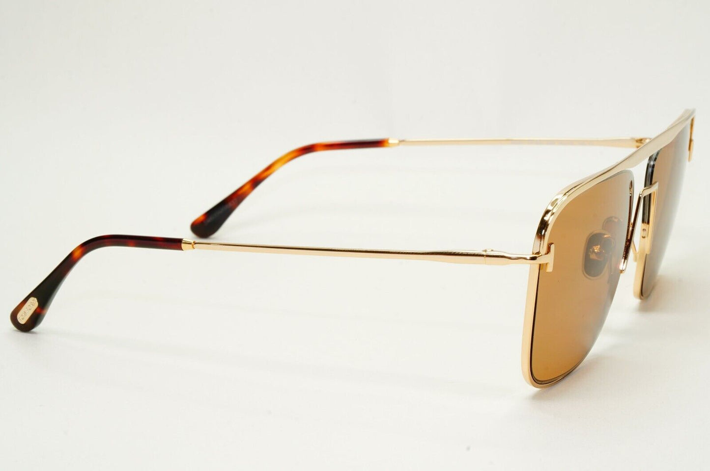 Tom Ford Sunglasses Nolan Gold Brown Square Navigator FT0925 TF 925 28E 60mm