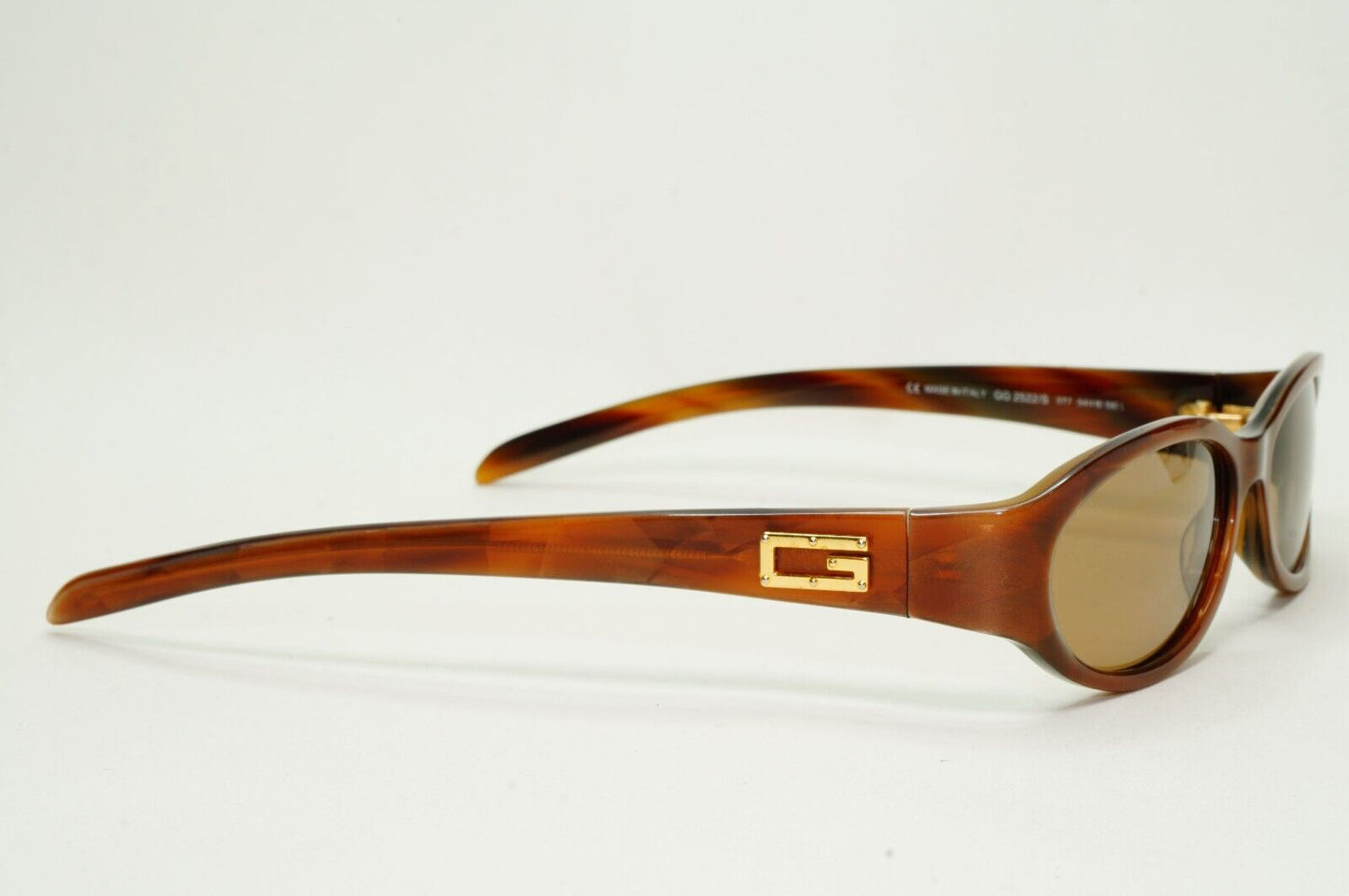 Gucci Sunglasses 1997 Vintage Brown Gold Small Rectangle GG 2522/S 5T7 230924