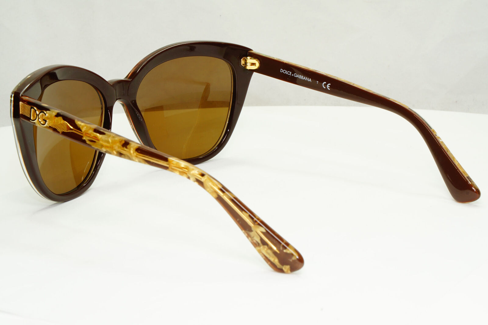 Dolce & Gabbana 2015 Sunglasses Gold Leaf Brown Square DG 4250 2918/13 151222