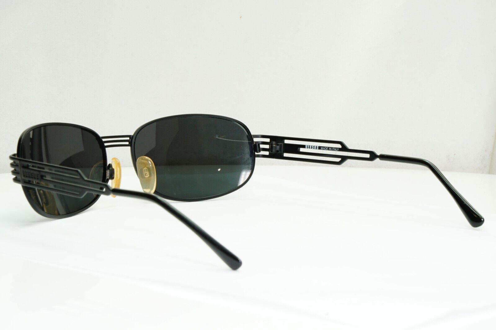 Versus 1996 by Gianni Versace Vintage Matte Black Sunglasses MOD F36 COL 028