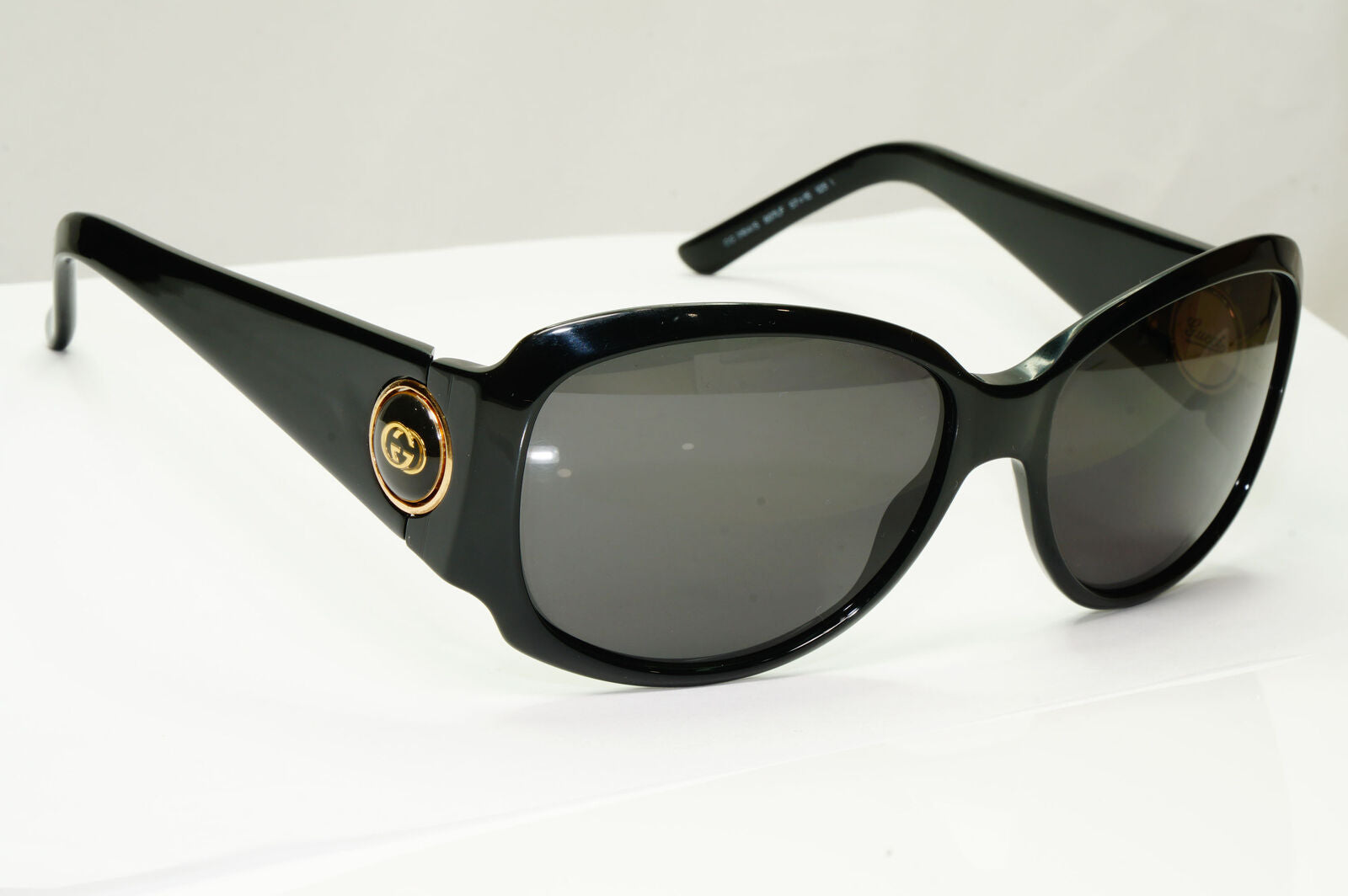 Gucci 2008 Sunglasses Black Gold Vintage Square GG 3104/S 807LF 181022