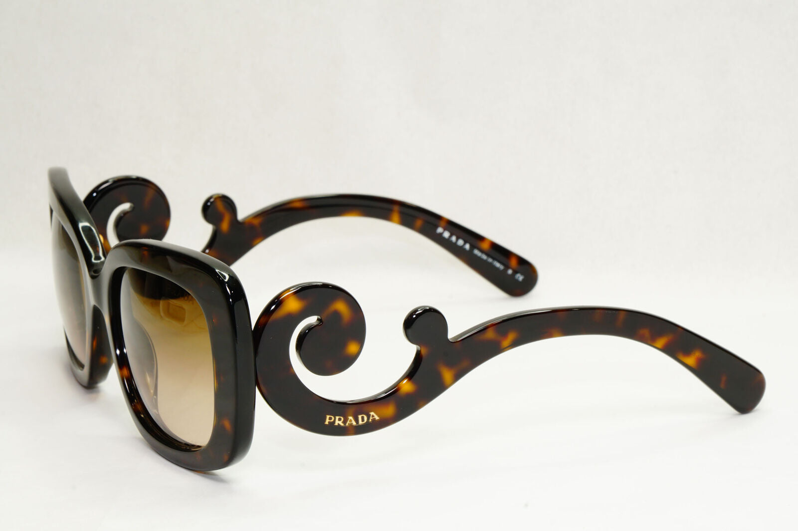 Prada Sunglasses Baroque Swirl Brown Square PR27OS SPR 27O 2AU-6S1 141223