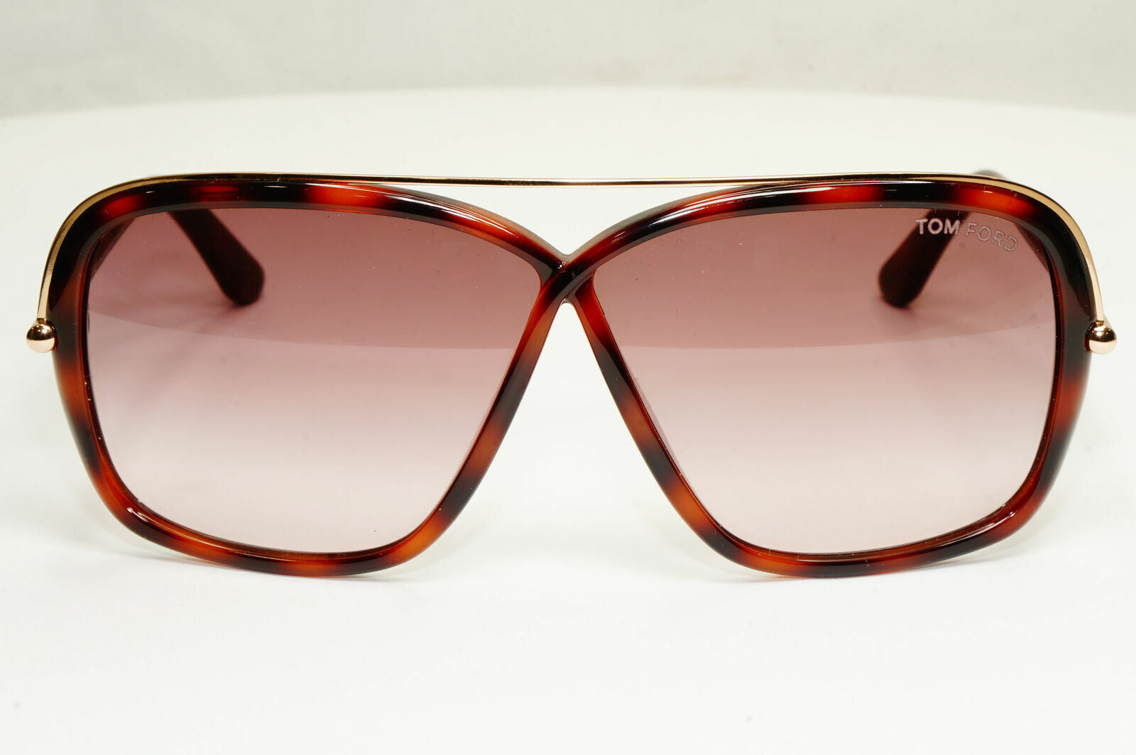 Tom Ford Brenda Sunglasses Square Brown Gradient Havana Gold TF455 52F FT0455