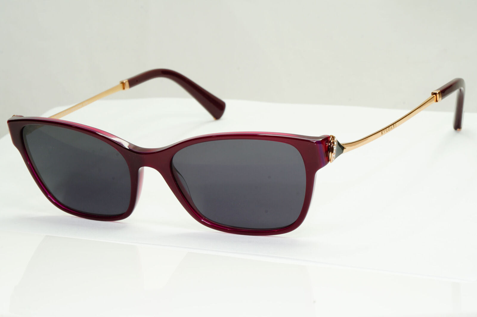Bvlgari Sunglasses Purple Burgundy Gold Diamante Crystal 4159-B 5426 250123