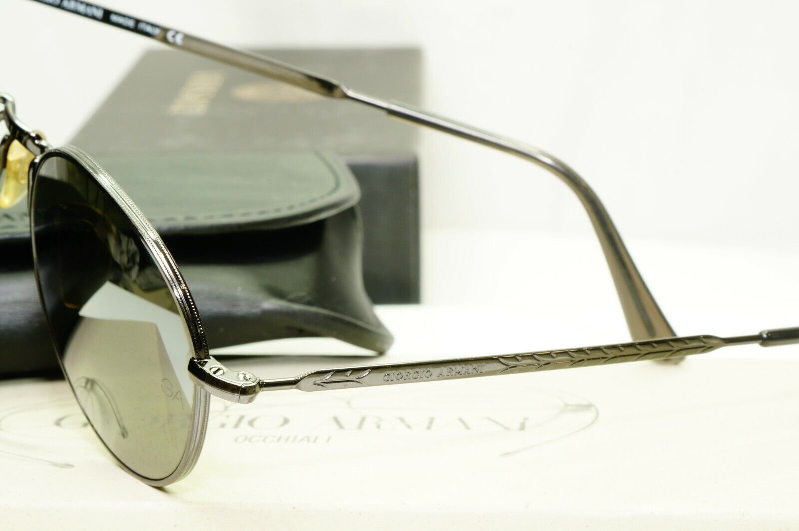Authentic Giorgio Armani 1997 Vintage Sunglasses Gunmetal Men Women 652 976/36
