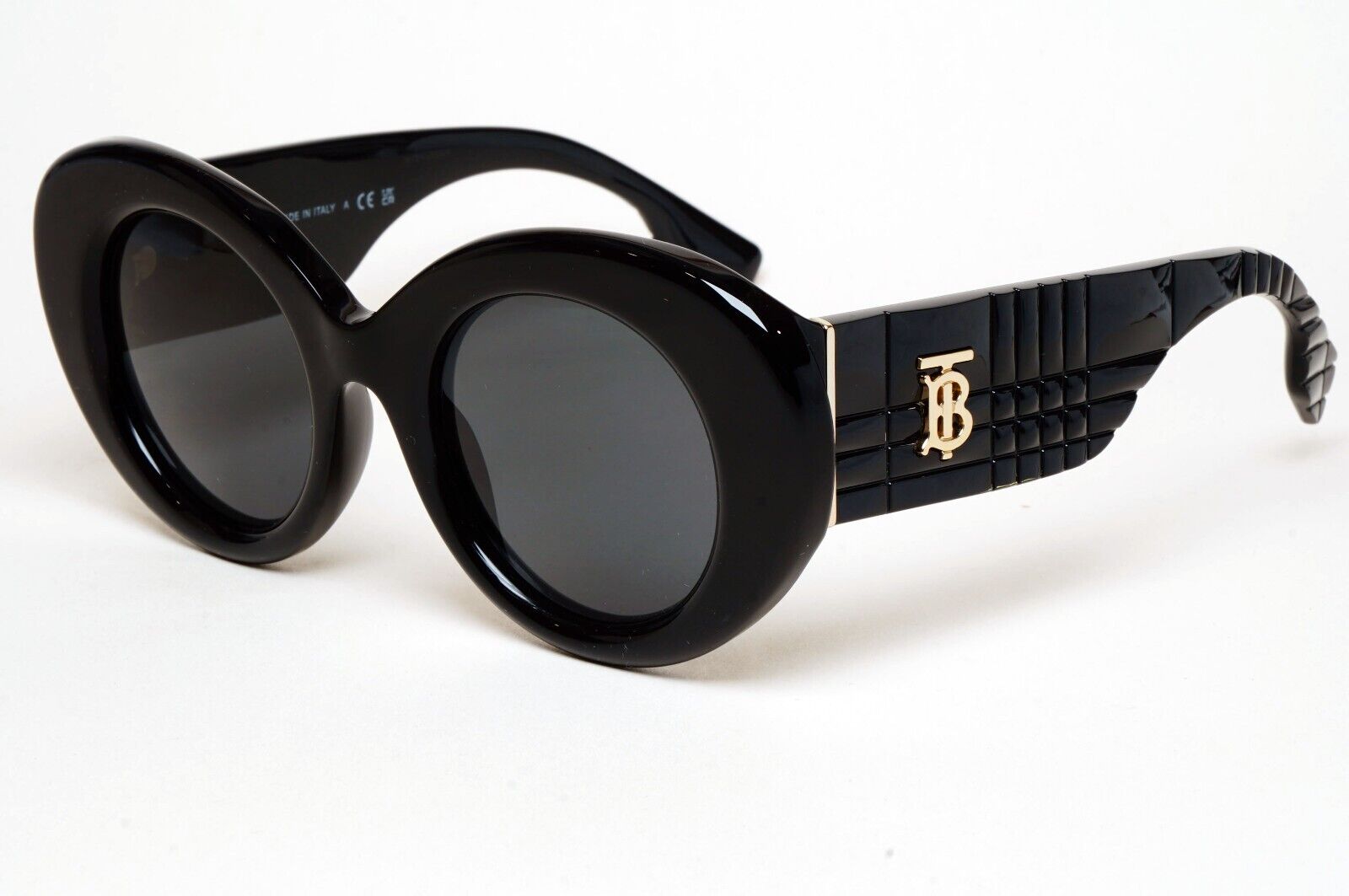 Burberry Sunglasses Margot Black Gold Large Oval BE 4370-U 3001/87 49mm