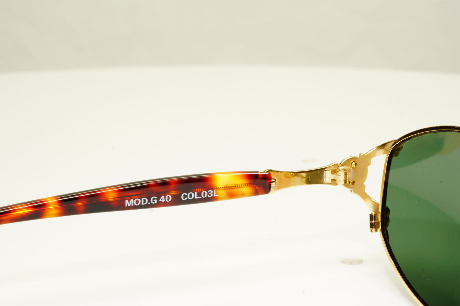 Gianni Versace 1995 Vintage Gold Medusa Green Brown Sunglasses MOD G40 COL 03L A