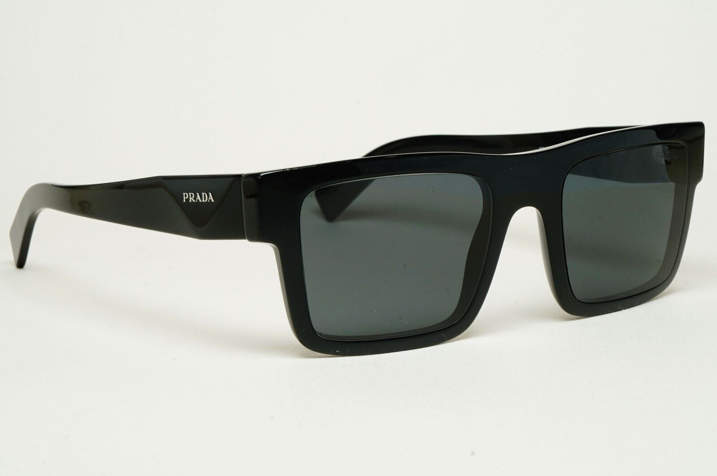 Prada Sunglasses 2023 Black Symbole Square PR19WS SPR 19W 1AB-5S0 52mm 210125