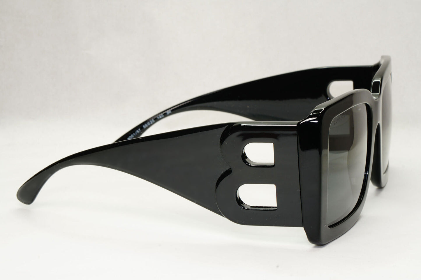 Burberry Sunglasses Oversized Black Large Square Logo B 4312 3001/87