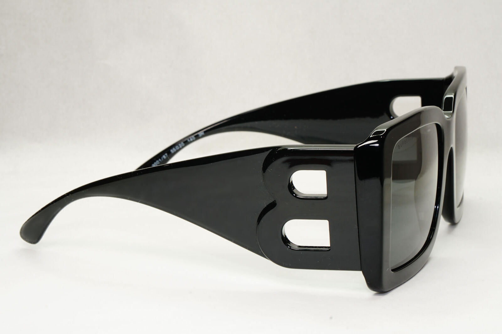 Burberry Sunglasses Oversized Black Large Square Logo B 4312 3001/87