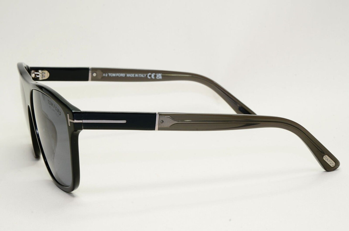 Tom Ford Sunglasses Black Polarised Square Frances FT1081-N TF 1081-N 01D 58mm