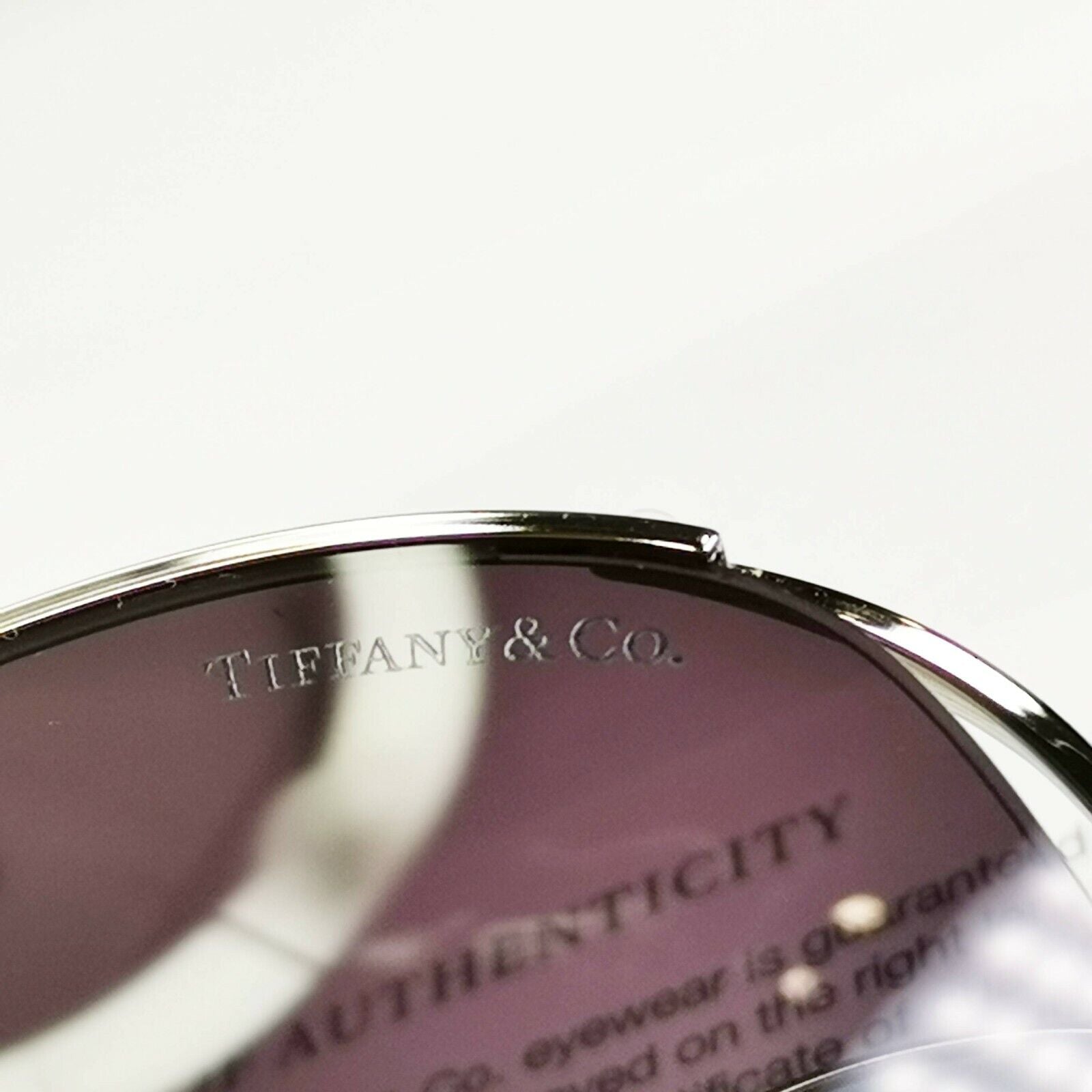 Tiffany & Co Silver Grey Fade Infinity Large Womens Sunglasses TF 3065 6001/3C