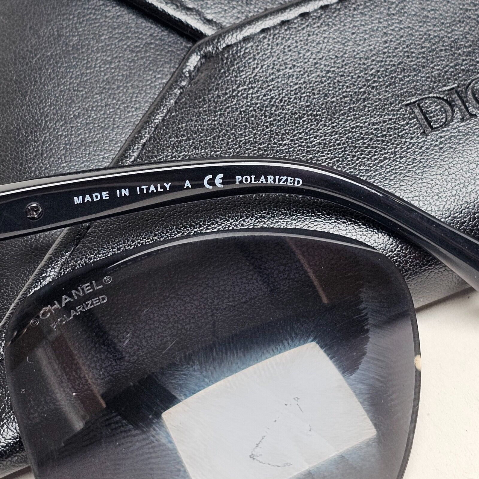 Chanel Sunglasses Chain Black Glossy Square Bronze 5325 c.501/S8 54mm 261124