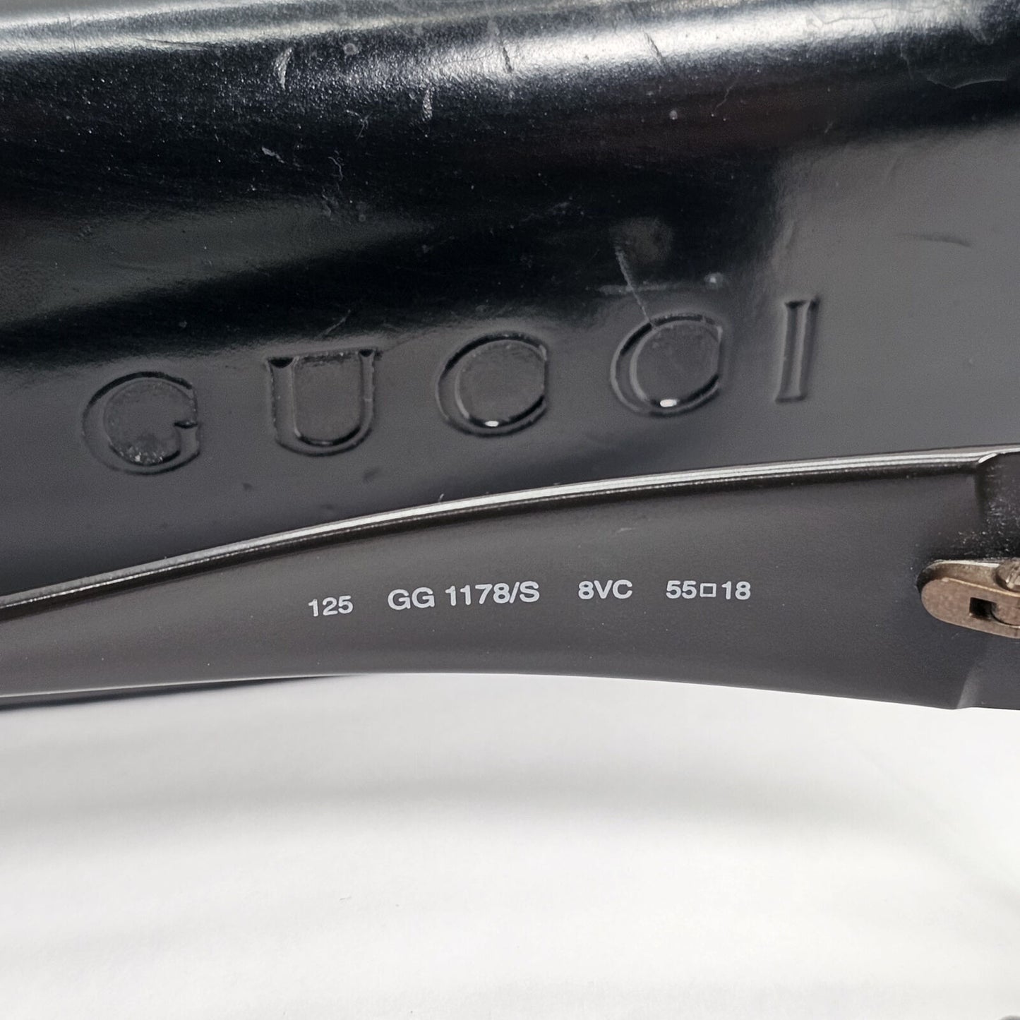 Gucci Sunglasses 1998 Vintage Dark Brown Wrap Retro GG 1178/S 8VC 130224