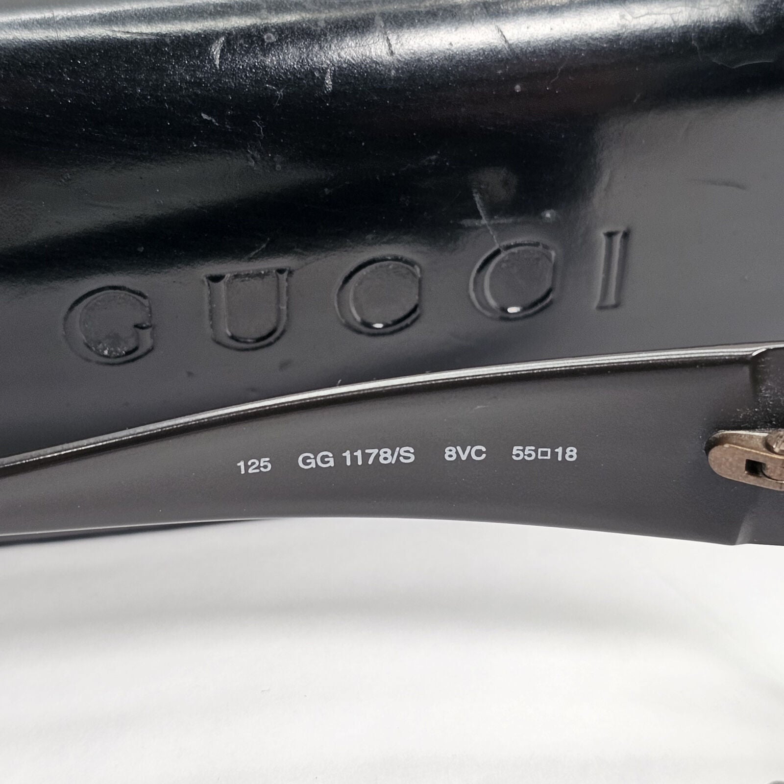 Gucci Sunglasses 1998 Vintage Dark Brown Wrap Retro GG 1178/S 8VC 130224