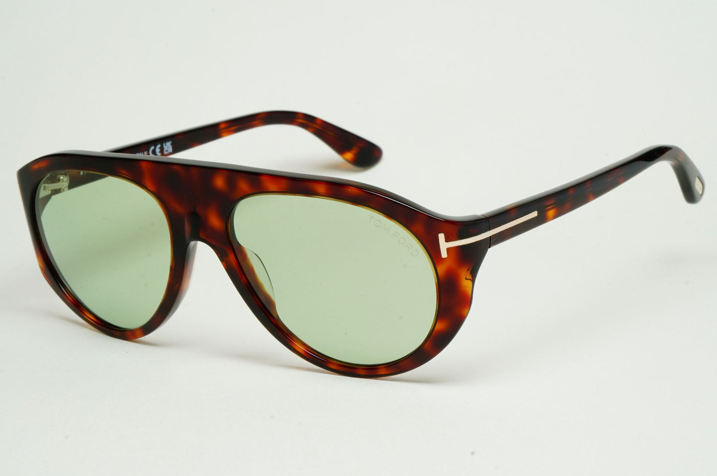 Tom Ford Sunglasses Rex-02 Photochromic Green Brown Tortoise FT1001 TF 1001 54N