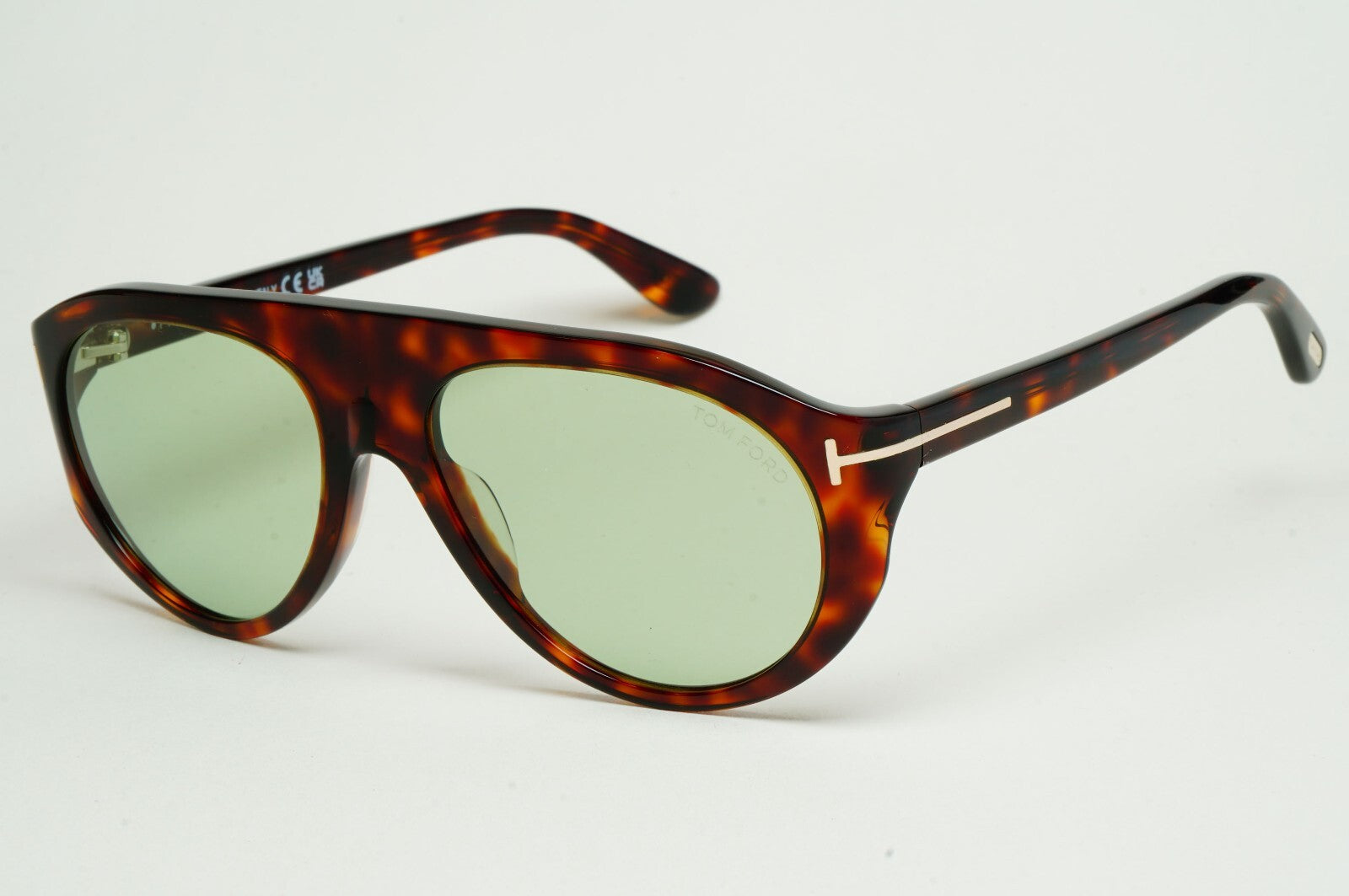 Tom Ford Sunglasses Rex-02 Photochromic Green Brown Tortoise FT1001 TF 1001 54N