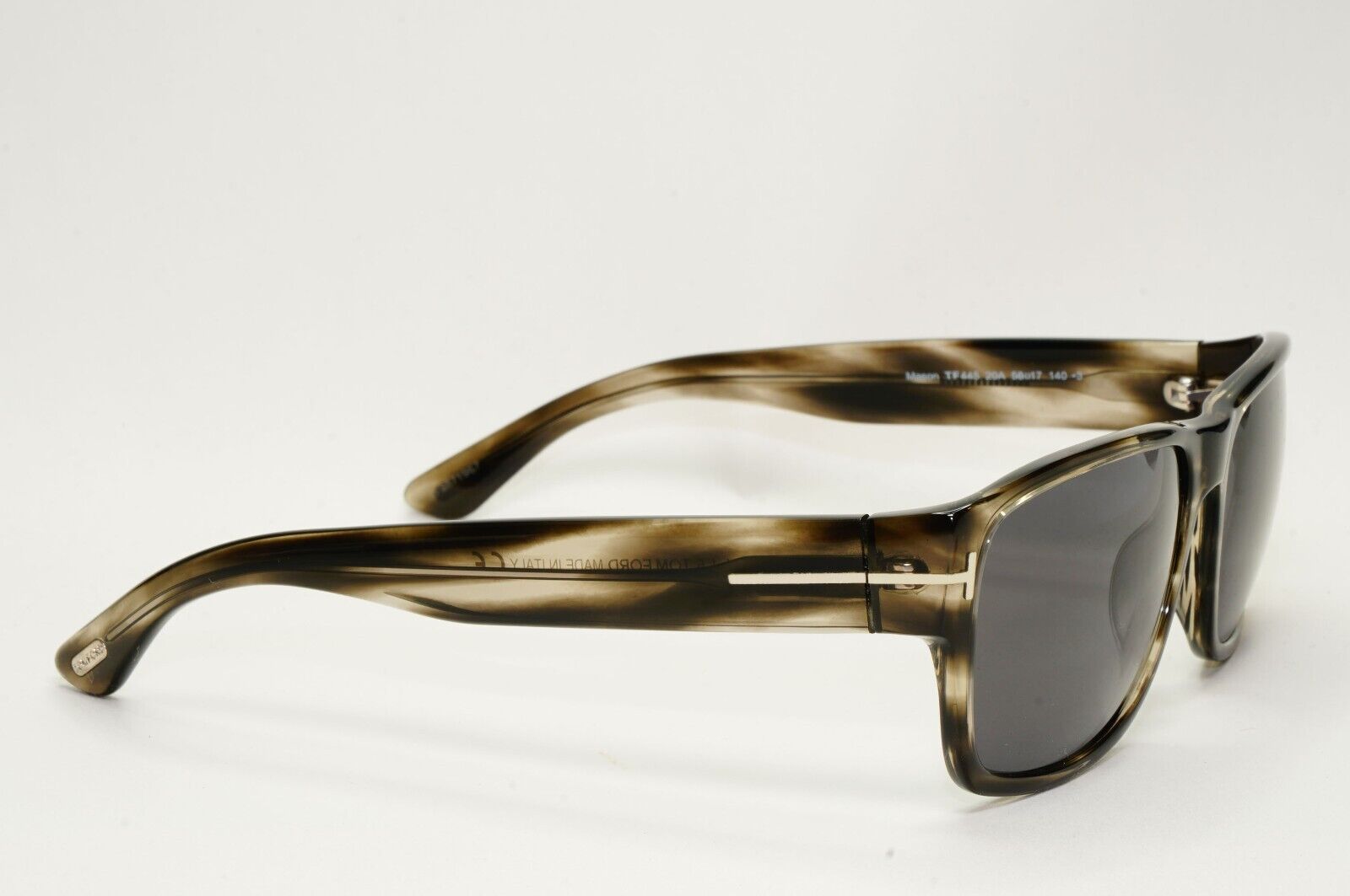 Tom Ford Sunglasses Mason Grey Brown Tortoise Square TF 445 FT0445 20A 58mm