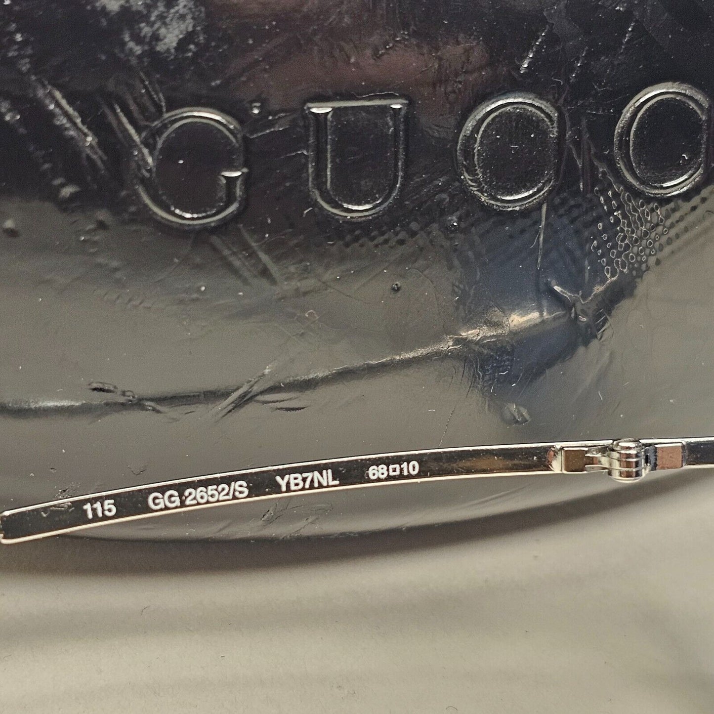 Gucci Sunglasses 2006 Vintage Blue Mirror Silver Wrap GG 2652/S YB7NL 081024
