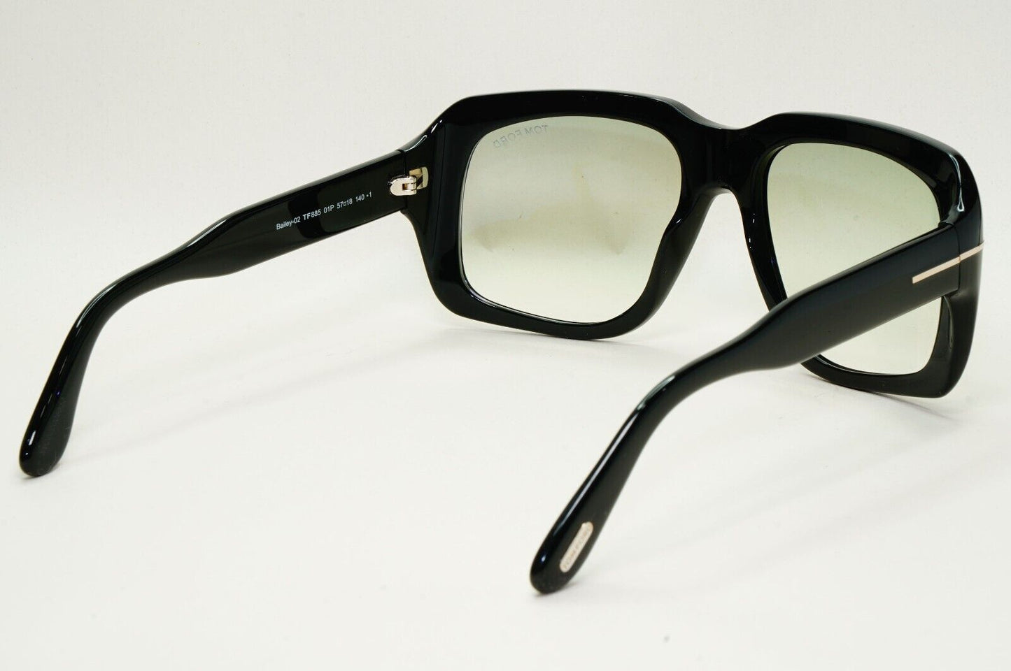 Tom Ford Sunglasses Bailey-02 Black Square Light Green Gradient FT0885 TF 885