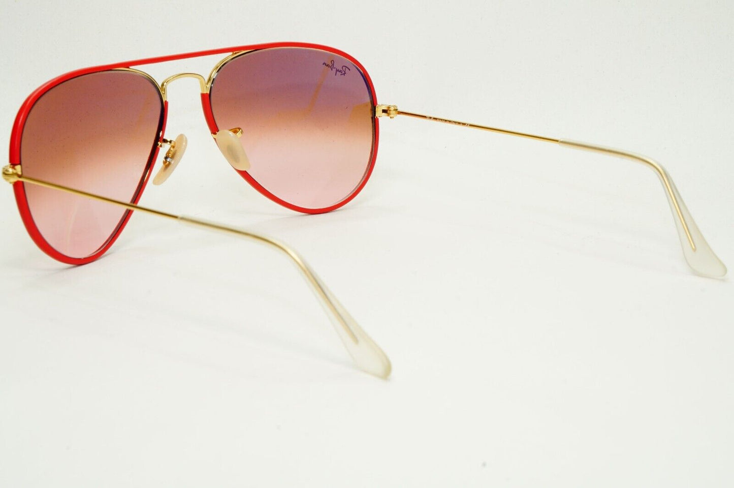 Ray-Ban Sunglasses Aviator Full Color Red Brown RB 3025-J-M  001/X3 Small 55mm
