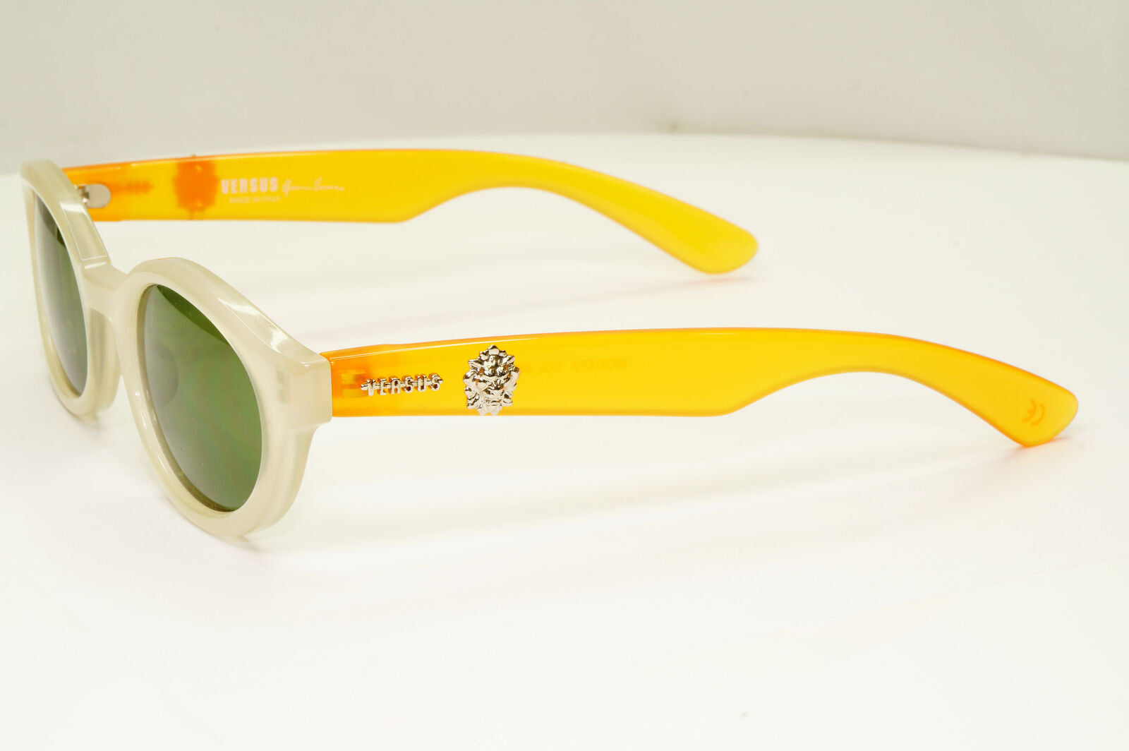 Versus 1995 Vintage Orange White Lion Sunglasses Gianni Versace MOD EF9 COL 445