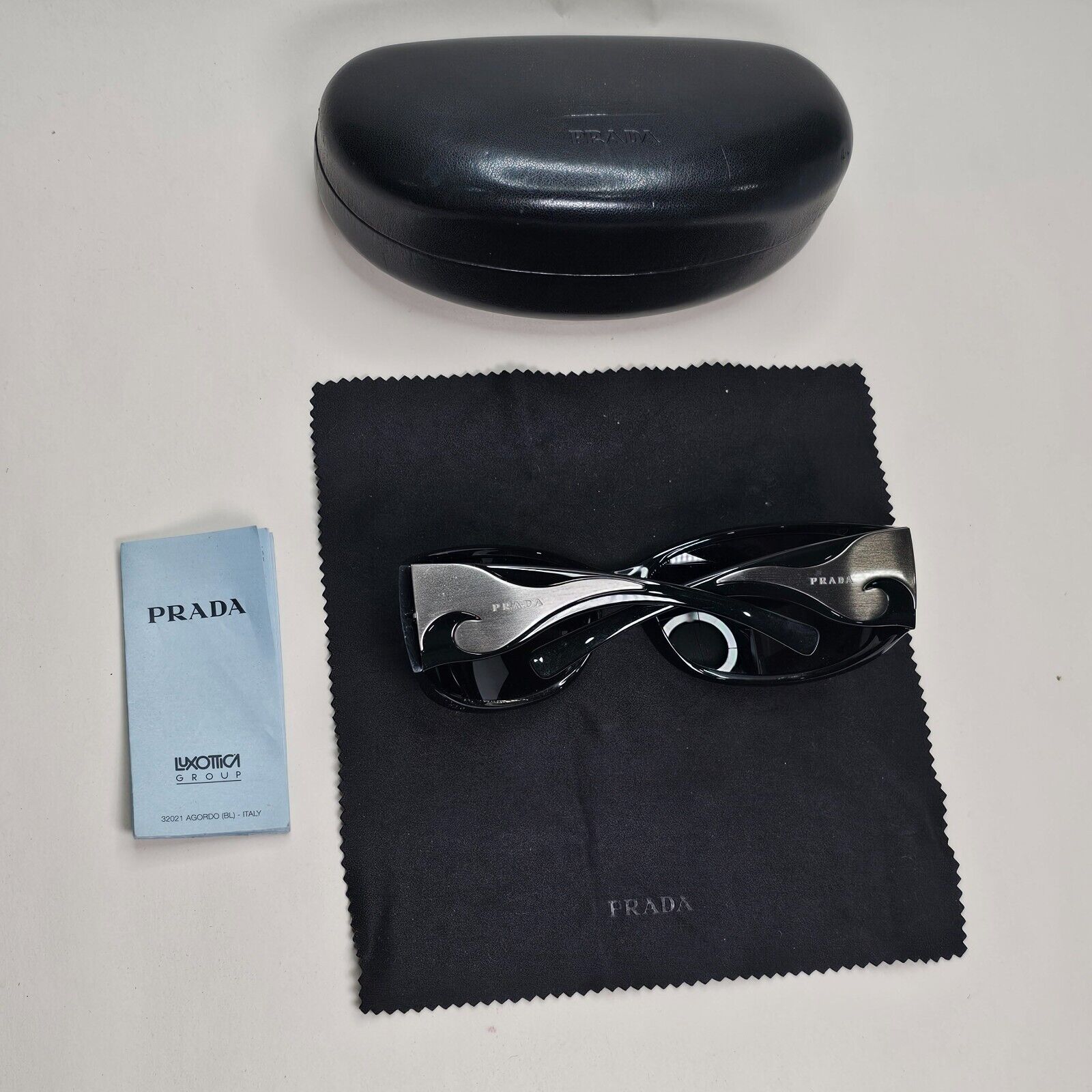Prada Sunglasses 2006 Vintage Flame Wave Black PR03GS SPR 03G 1AB-1A1 061024