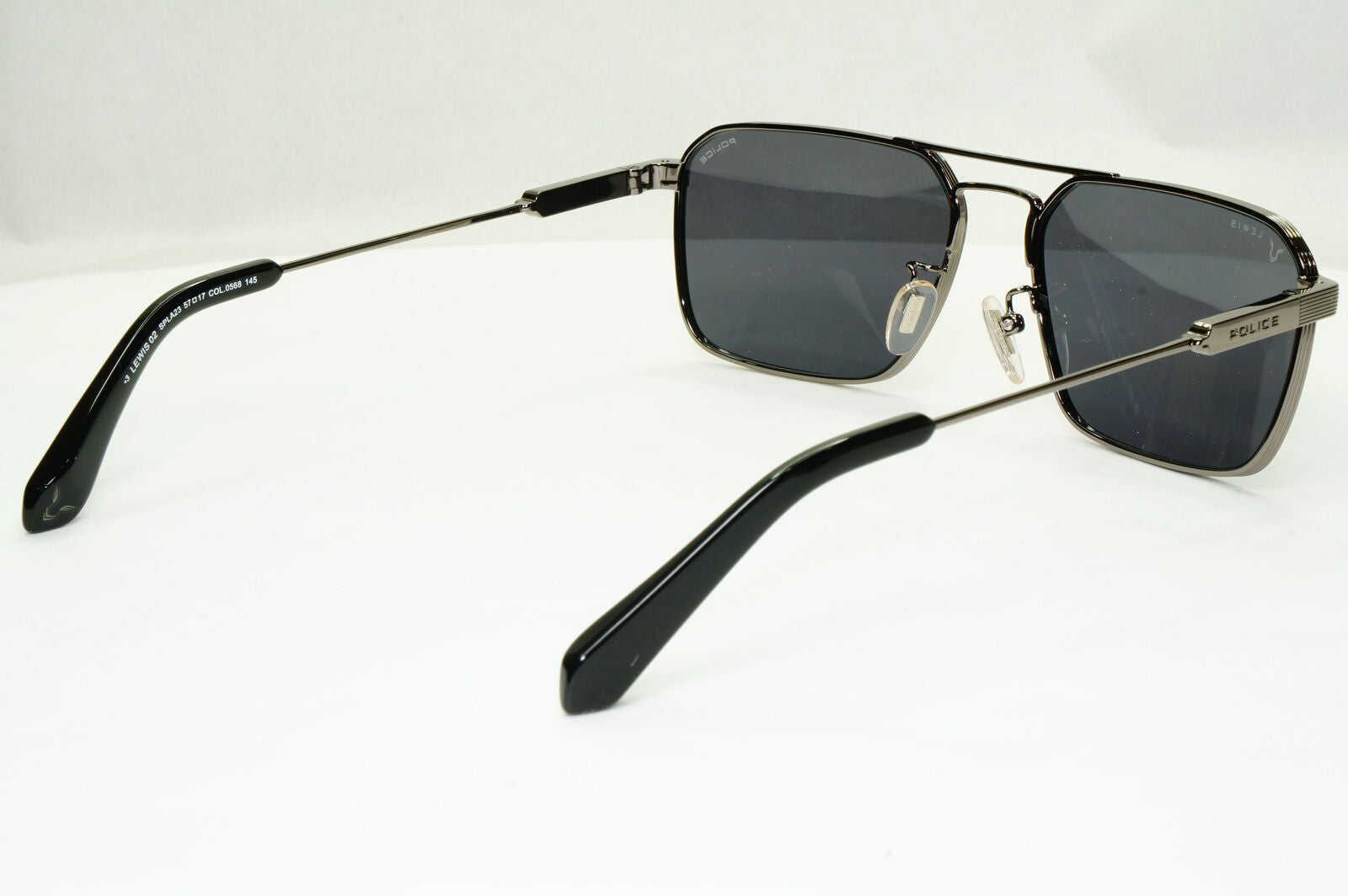 Police F1 Lewis Hamilton Sunglasses Black Gunmetal Grey Square SPL A23 COL 0568