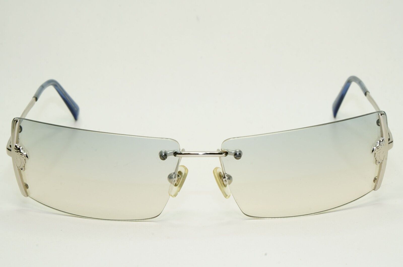Versace Sunglasses 2003 Vintage Silver Rimless Medusa MOD N29 26M/543 050824