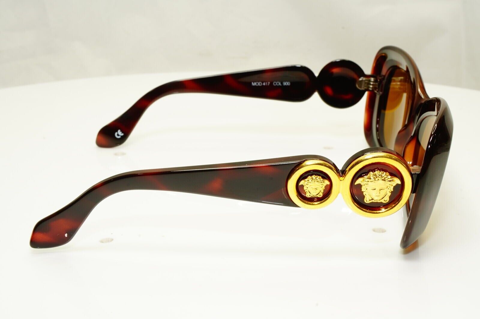 Gianni Versace 1996 Womens Vintage Gold Medusa Sunglasses MOD 417 COL 900