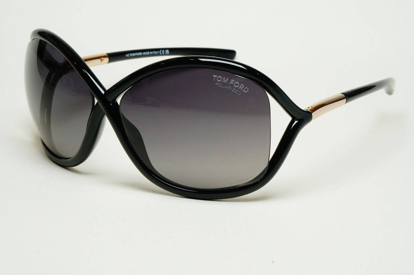 Tom Ford Sunglasses Whitney Polarized Black Grey Gold FT0009 TF 9 01D