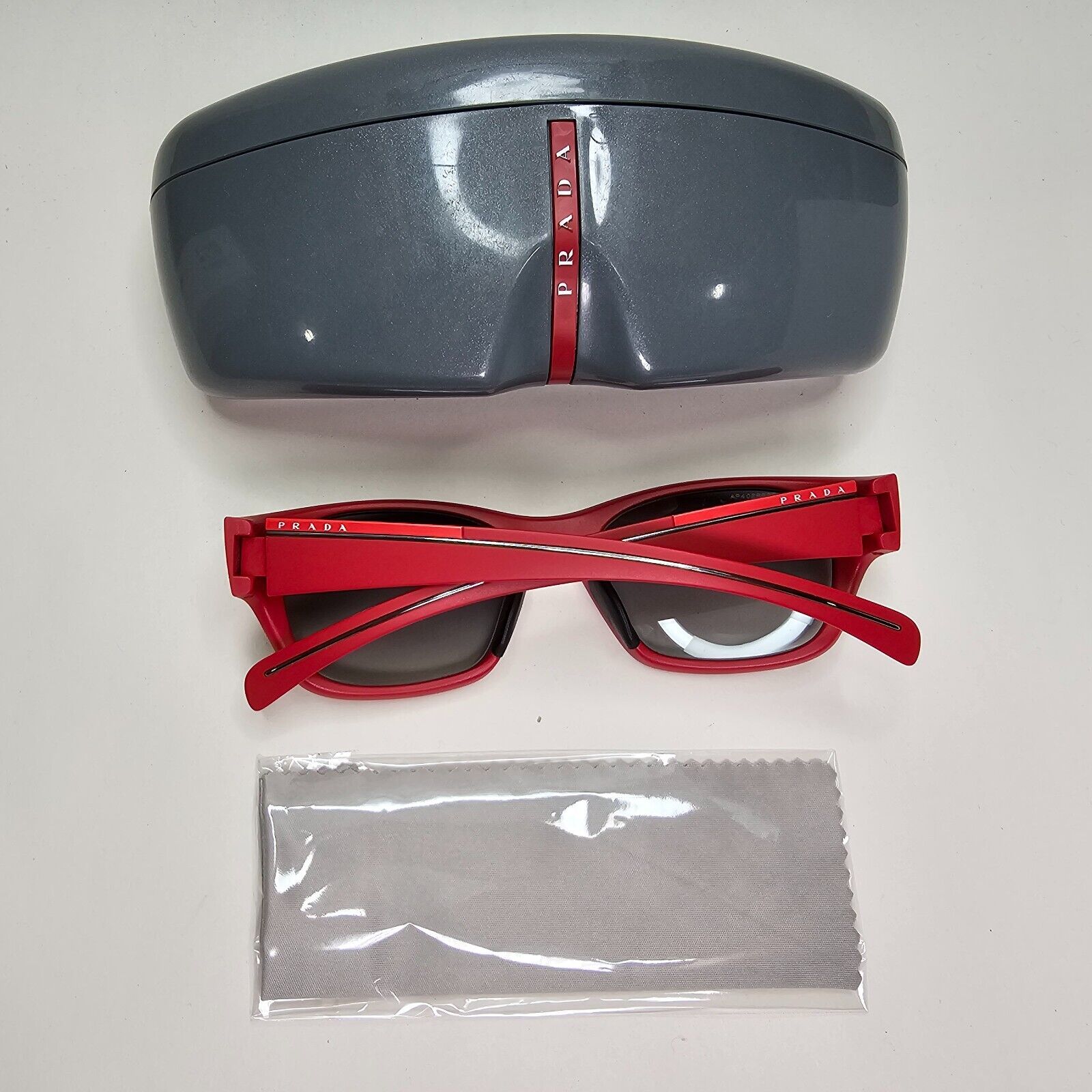Prada Sunglasses 2007 Vintage Rare Red Square PS07IS SPS 07I ZVI-3M1 53mm 270924