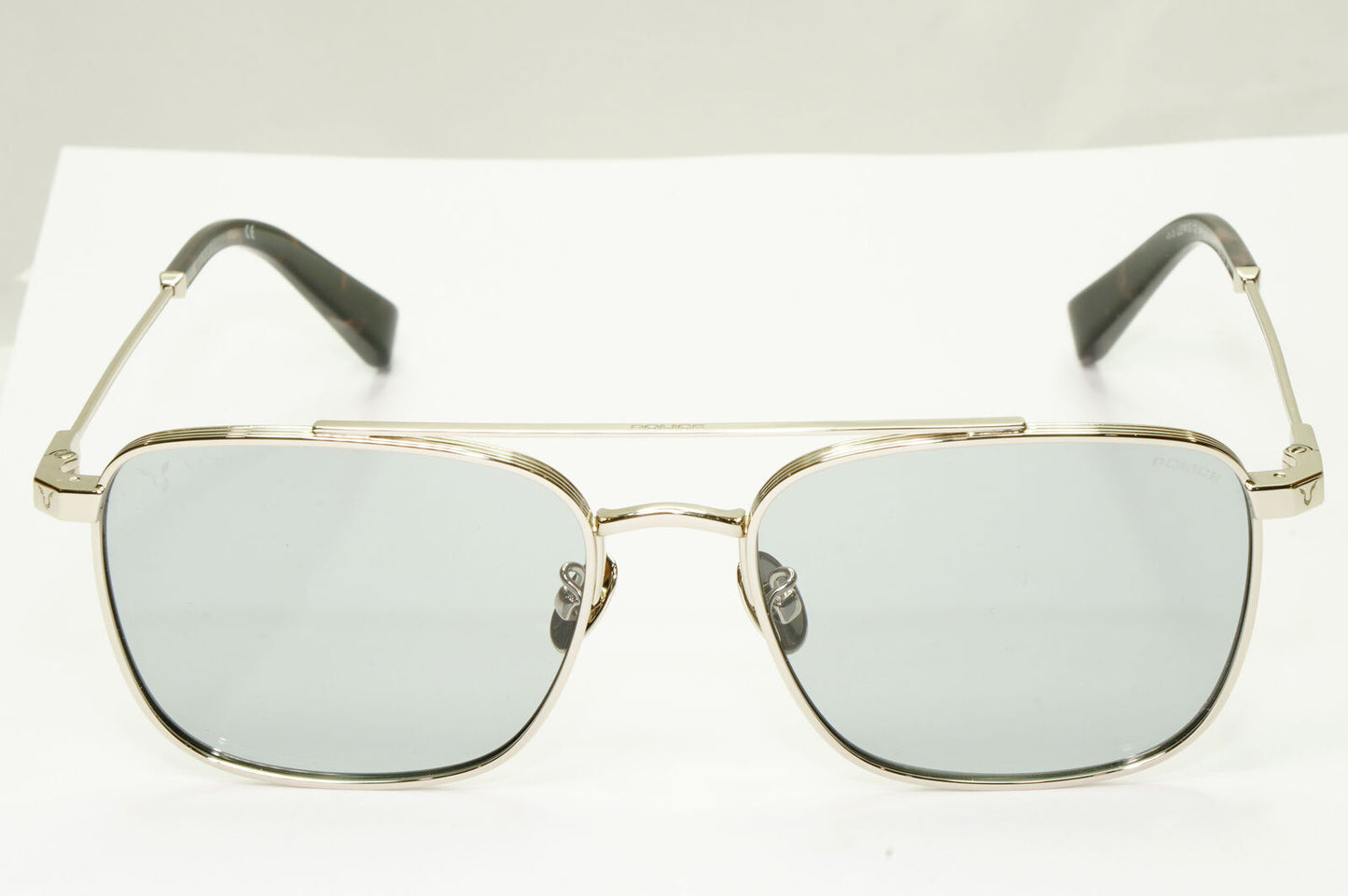 Police Lewis Hamilton F1 Sunglasses Photochromic Silver Grey SPL B28 COL 579F