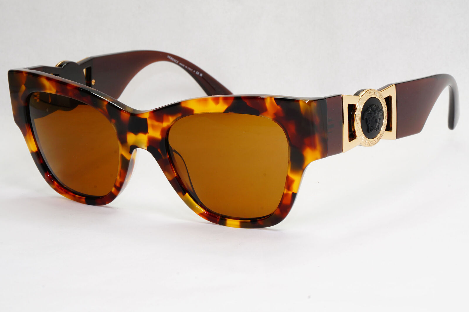 Versace Sunglasses Gold Brown Tortoiseshell Medusa Square MOD VE 4415-U 5119/63