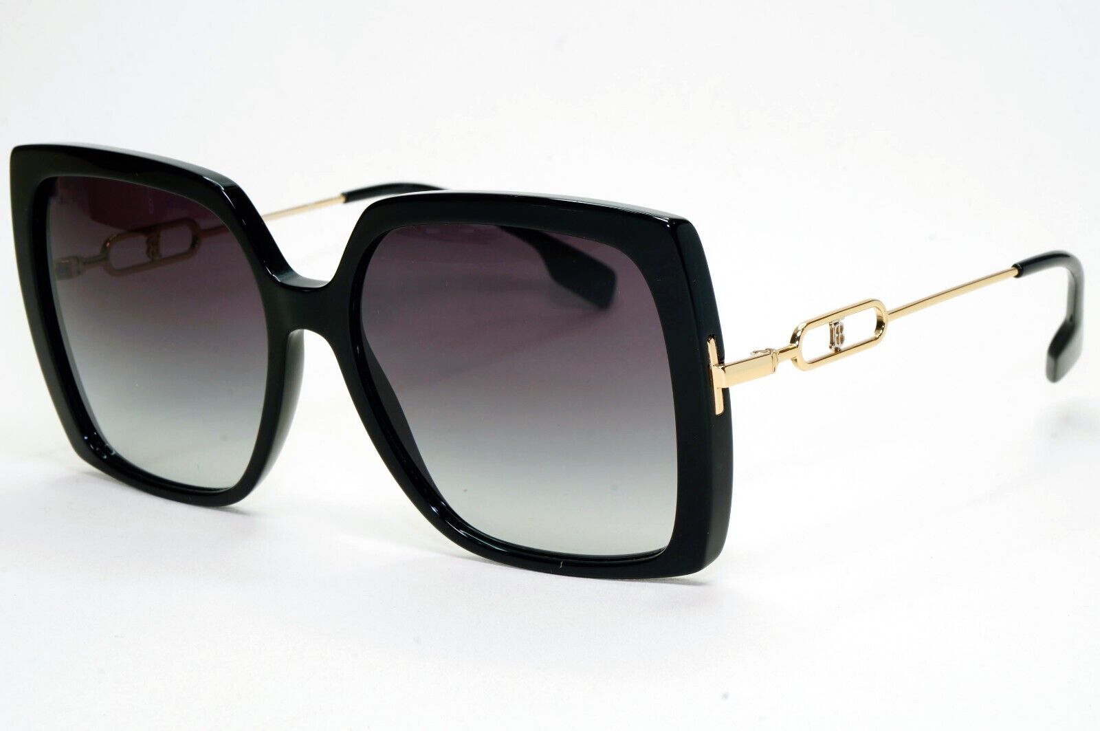 Burberry Sunglasses Luna Black Square Grey Gradient BE 4332 3001/8G 57mm