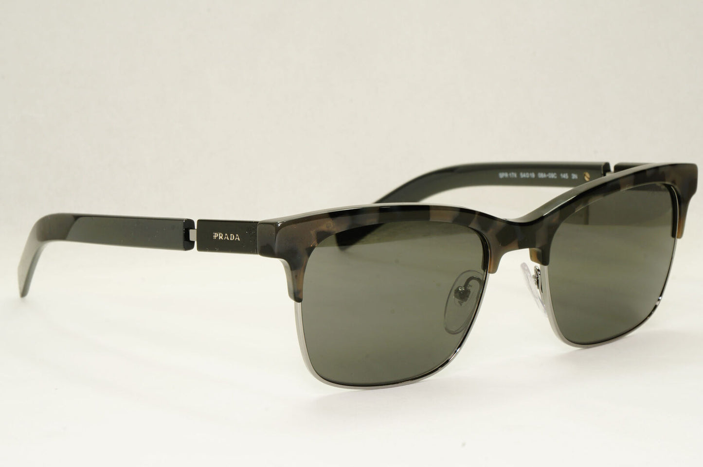 Prada Sunglasses Glass Lens Dark Grey Tortoise PR17XS SPR 17X 08A-09C 54mm