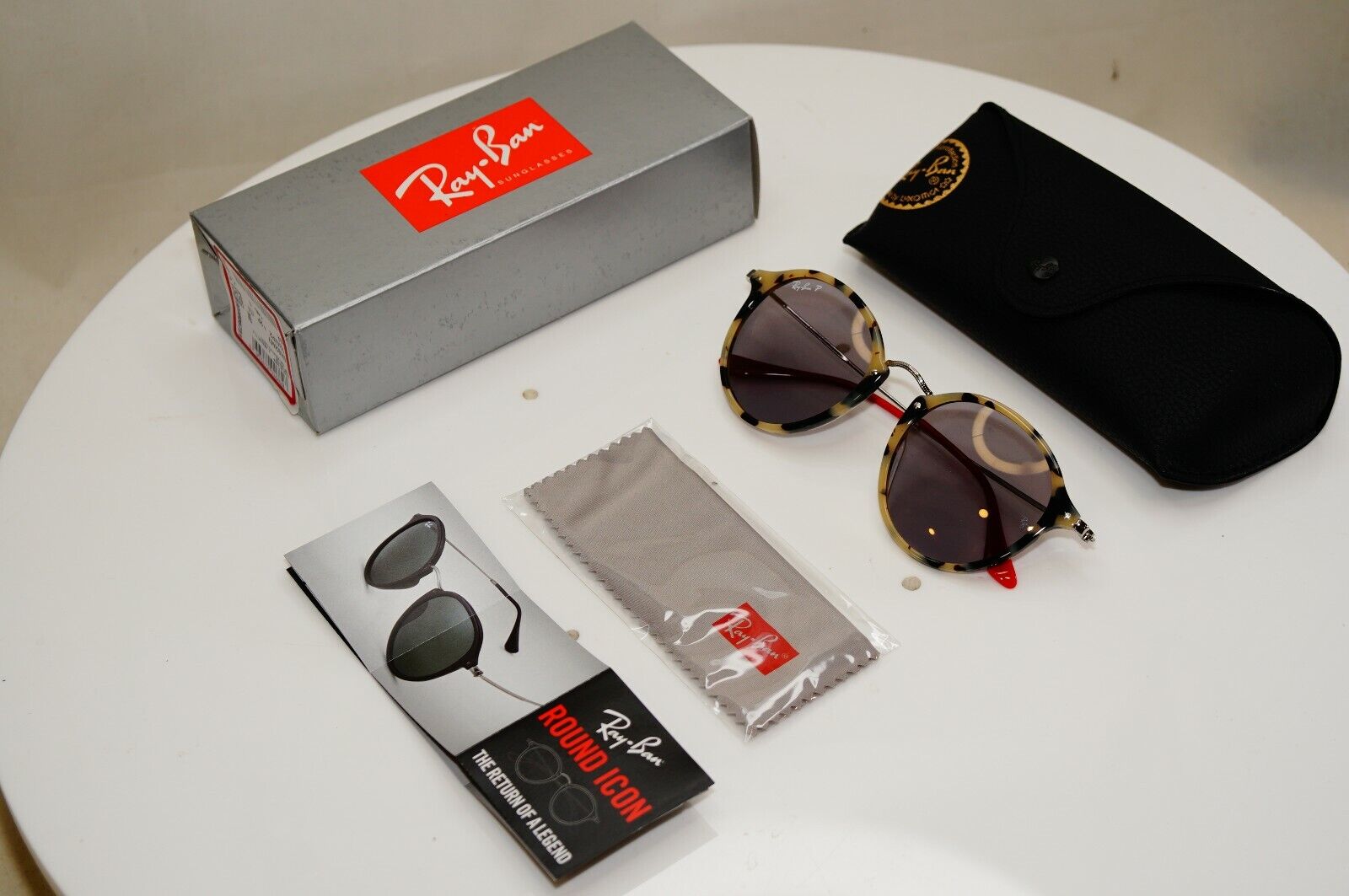 Authentic Ray-Ban Mens Womens Polarized Sunglasses Round RB 2447 1247/P2 27448